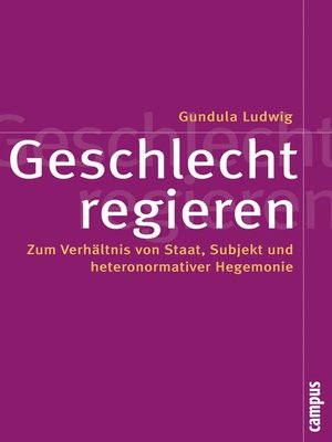 cover image of Geschlecht regieren